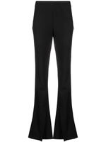 AMBUSH pantalon en laine à taille haute - Noir