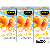 Jumbo Perzik Yoghurtdrink 6 x 200ML