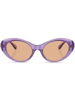 Versace Eyewear lunettes de soleil à monture papillon - Violet - thumbnail