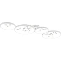 Dimbare LED Plafondlamp 37W - Natuurlijk Wit 4000K - Rechthoekig Mat Wit Aluminium