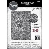 Sizzix • 3-d texture fades embossing folder engraved a5 by tim holtz