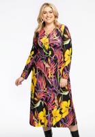 Yoek Jurk lang AURA | Zwart | Maat 54/56