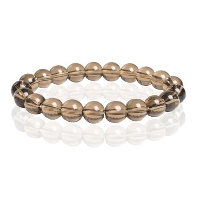 Memphis Natuursteen Armband 10mm - Smoky Quartz
