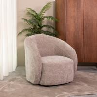 LABEL51 Fauteuil 'Alby' Elite stof, kleur Stone