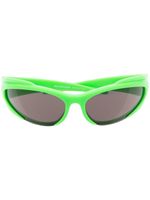 Balenciaga Eyewear lunettes de soleil à monture ovale - Vert