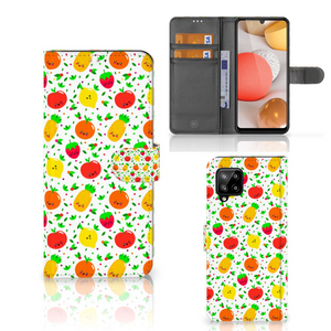 Samsung Galaxy A42 5G Book Cover Fruits