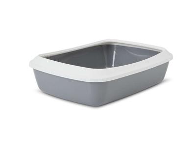 SAVIC IRIZ Kattenbak met rand - 42 cm - grijs