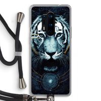 Darkness Tiger: OnePlus 8 Pro Transparant Hoesje met koord