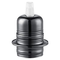 Home sweet home metalen 2-rings fitting E27 - zwart