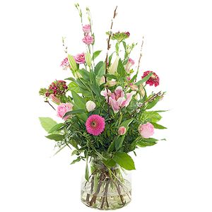 Voorjaarsboeket roze
