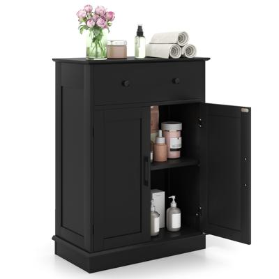 Opbergmeubel voor Badkamer met Deuren Modern Dressoir met Lade en Verstelbare Plank Koffiebarmeubel voor Keuken Woonkamer