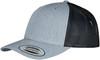 Flexfit FX6606T Retro Trucker 2-Tone - Heather Grey/Black - One Size