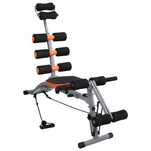 VidaXL Buikspiertrainer l-vormig met elastische koorden