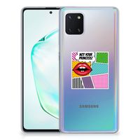 Samsung Galaxy Note 10 Lite Silicone Back Cover Popart Princess - thumbnail