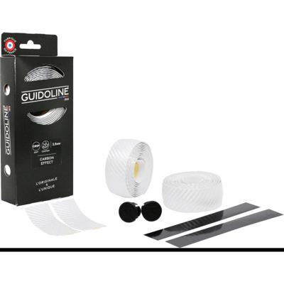 Velox guidoline stuurlint carbon look ø2.5x3.0mm 175cm wit