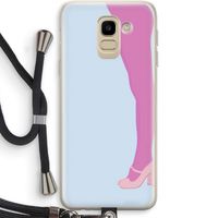 Pink panty: Samsung Galaxy J6 (2018) Transparant Hoesje met koord