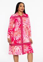 Yoek Blouse-jurk SCARF | Roze | Maat 54/56