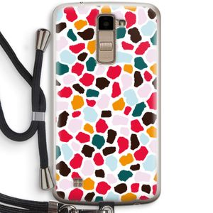 Colored Giraffe: LG K10 (2016) Transparant Hoesje met koord