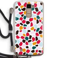 Colored Giraffe: LG K10 (2016) Transparant Hoesje met koord