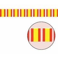Zeer lange vlaggenlijn Spanje - kunststof - 50 meter - landen versiering - Spaanse vlaggetjes