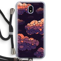 Patroon Wolken: Samsung Galaxy J5 (2017) Transparant Hoesje met koord