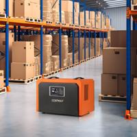 60 L/Tag Luchtontvochtiger met Afvoerslang & 24U Timer Bouwdroger Industrie Droogapparaat