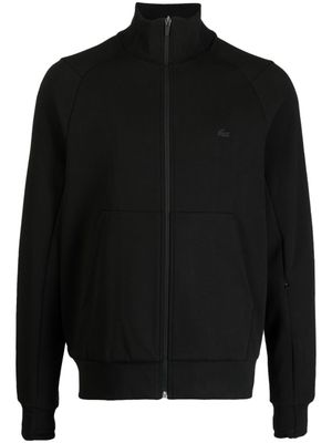 Lacoste veste en coton stretch à logo brodé - Noir