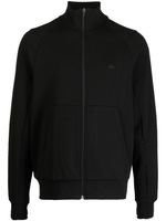 Lacoste veste en coton stretch à logo brodé - Noir
