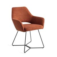 Jesper Home Eetkamerstoel 'Yanai' Beehive Black, kleur Tuscan Terra