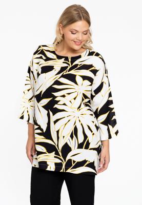 Yoek Tuniek vierkant PALMIER | Zwart | Maat 42/44