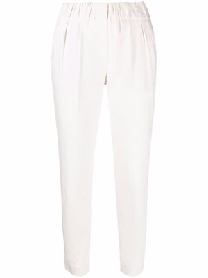 Brunello Cucinelli pantalon court à taille haute - Tons neutres