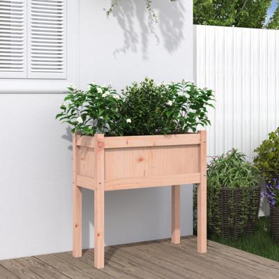 VidaXL Plantenbak met poten 70x31x70 cm massief douglashout
