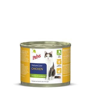 Prins NatureCare Kip kattenvoer 200gr