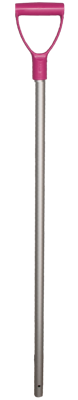 Schop steel aluminium 28x105 cm Roze handvat