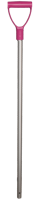 Schop steel aluminium 28x105 cm Roze handvat