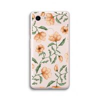 Peachy flowers: Google Pixel 3 XL Transparant Hoesje