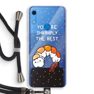 You're Shrimply The Best: Huawei Y6s Transparant Hoesje met koord
