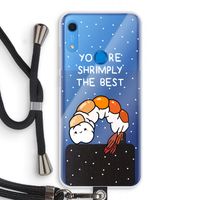 You're Shrimply The Best: Huawei Y6s Transparant Hoesje met koord