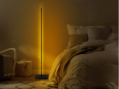Staande lamp OLLITA zwart