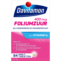 Davitamon Foliumzuur met Vitamine D3 Smelttabletten