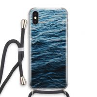 Oceaan: iPhone X Transparant Hoesje met koord Oceaan: iPhone X Transparant Hoesje met koord