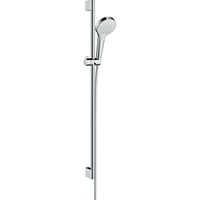 Hansgrohe Croma Select S Vario glijstangset met Croma Select S Vario handdouche 90cm met Isiflex`B doucheslang 160cm wit/chroom 26572400 - thumbnail