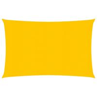 Zonnezeil 160 g/m rechthoekig 2x3,5 m HDPE geel