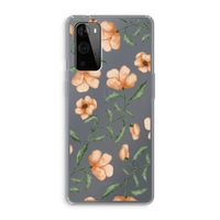Peachy flowers: OnePlus 9 Pro Transparant Hoesje Peachy flowers: OnePlus 9 Pro Transparant Hoesje