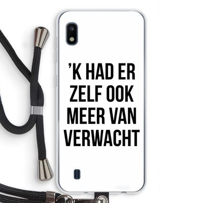 Meer verwacht: Samsung Galaxy A10 Transparant Hoesje met koord