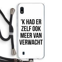 Meer verwacht: Samsung Galaxy A10 Transparant Hoesje met koord