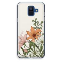 Floral bouquet: Samsung Galaxy A6 (2018) Transparant Hoesje