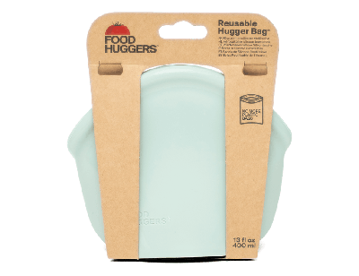 Food Huggers Herbruikbare bewaarzak - 400ml - jade solid