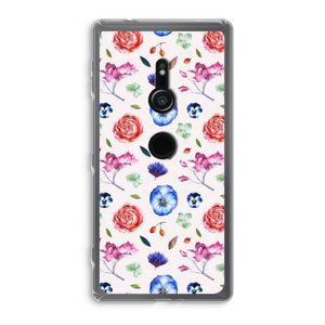 Bloemetjes: Sony Xperia XZ2 Transparant Hoesje