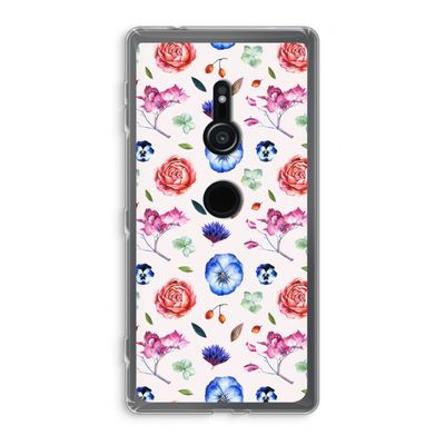 Bloemetjes: Sony Xperia XZ2 Transparant Hoesje